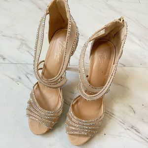 Thalia Sodi heels Sparkling heels , prom heels